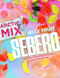 SEBERO  Arctic Mix 200g Jelly Fruit (Грейфрут/Баблгам/Клубника/Апельсин/Арктик),